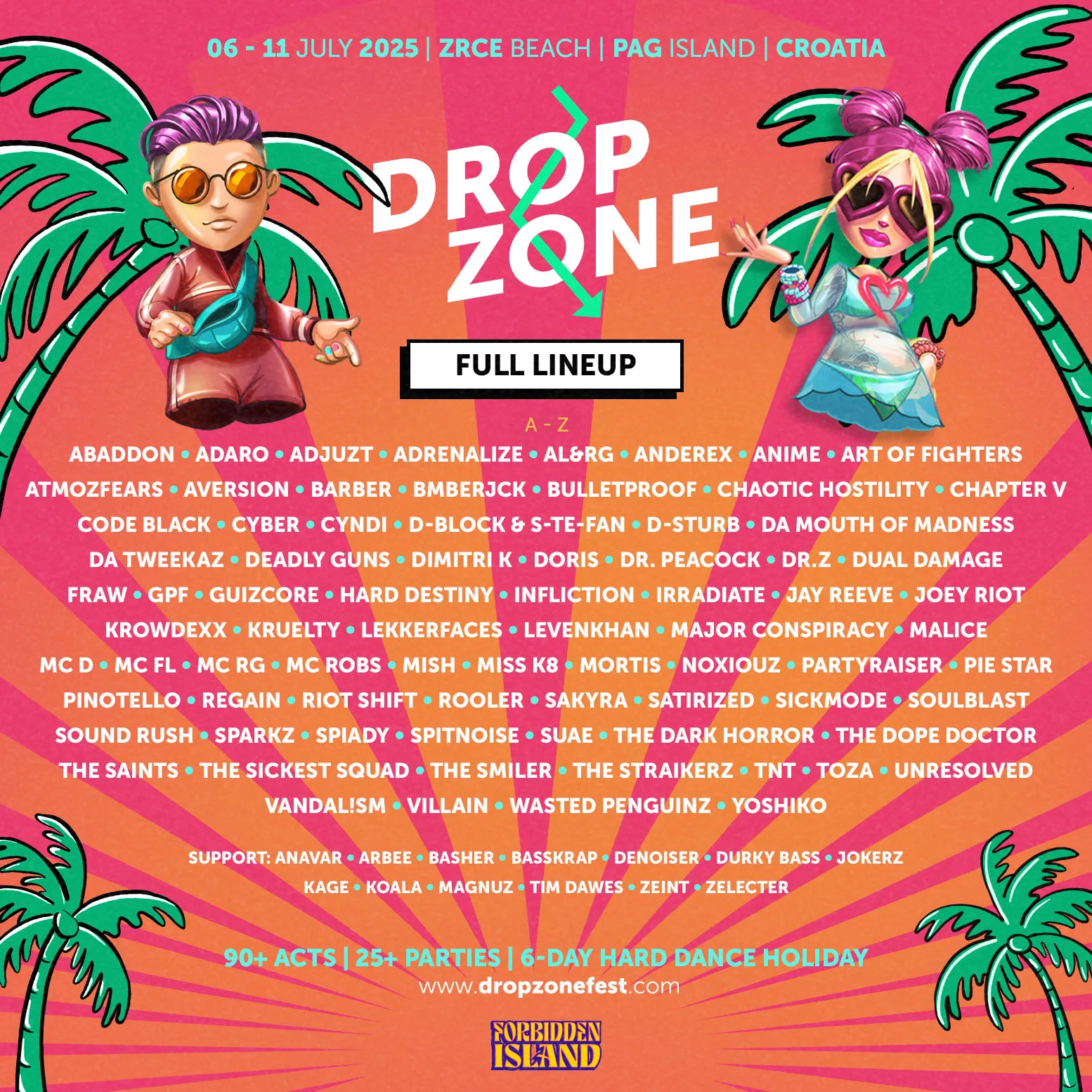 Dropzone Festival Line-up 2025